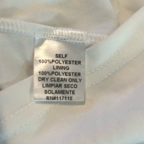 Soieblu Dress Womens Small Cream Deep V Neck Lace Overlay Sleeveless Dress NEW‎ - Picture 9 of 10